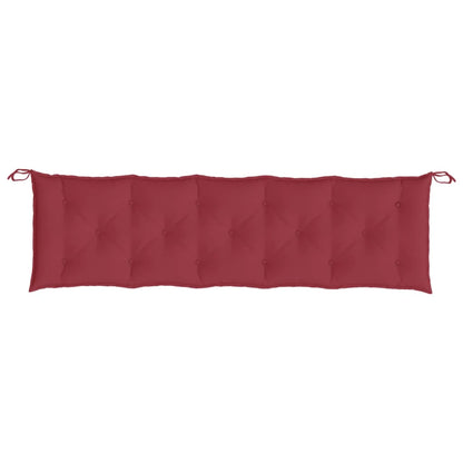 Tuinbankkussens 2 St 180X50X7 Cm Oxford Stof Wijnrood