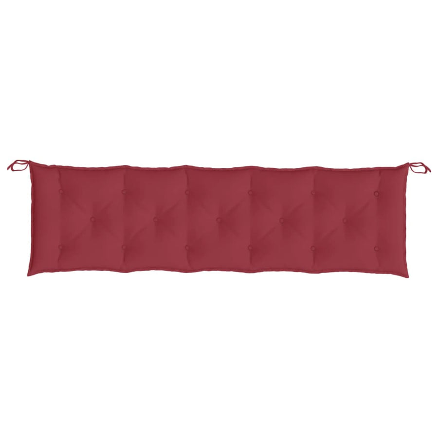Tuinbankkussens 2 St 180X50X7 Cm Oxford Stof Wijnrood