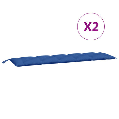 Tuinbankkussens 2 St 180X50X7 Cm Oxford Stof Blauw