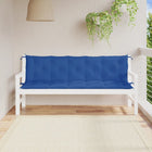 Tuinbankkussens 2 st 180x50x7 cm oxford blauw