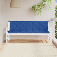 Tuinbankkussens 2 St 180X50X7 Cm Oxford Stof Blauw