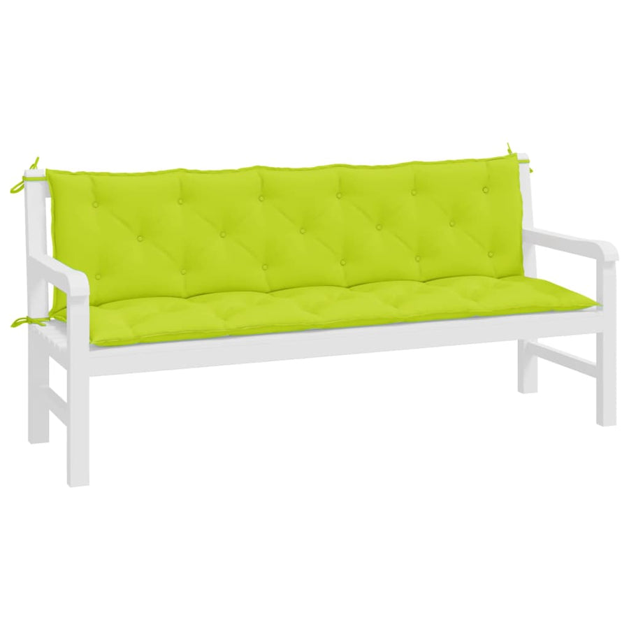 Tuinbankkussens 2 St 180X50X7 Cm Oxford Stof Heldergroen