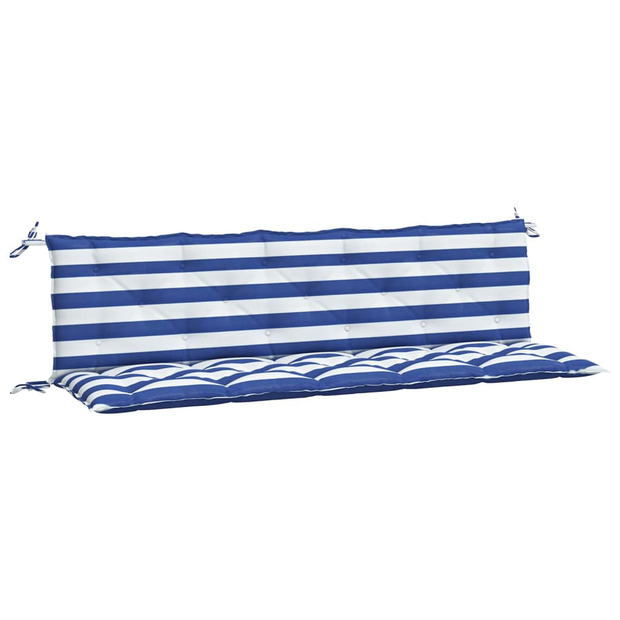 Tuinbankkussens Oxford Stof Gestreept En 180 cm Blauw en wit
