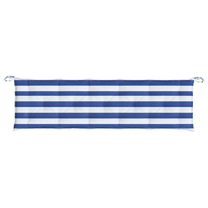 Tuinbankkussens Oxford Stof Gestreept En 180 cm Blauw en wit