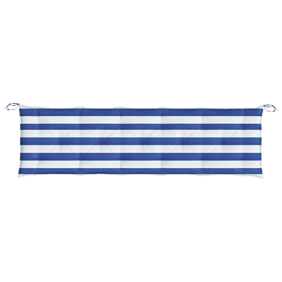 Tuinbankkussens Oxford Stof Gestreept En 180 cm Blauw en wit