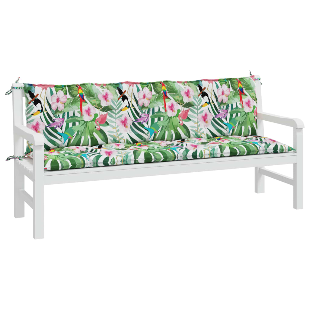 Tuinbankkussens Oxford Stof Meerkleurig 180 cm Groen en roze