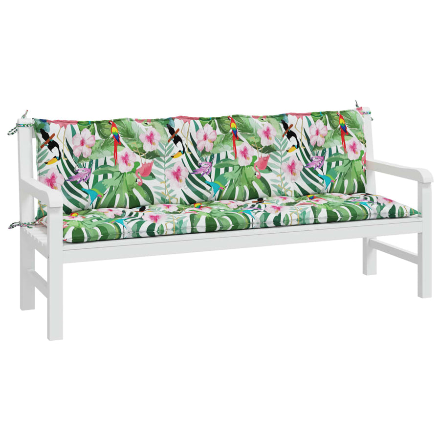 Tuinbankkussens Oxford Stof Meerkleurig 180 cm Groen en roze