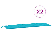 Tuinbankkussens Oxford Stof 180 cm Turquoise