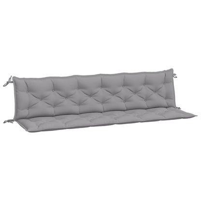 Tuinbankkussens 2 St 200X50X7 Cm Oxford Stof Grijs
