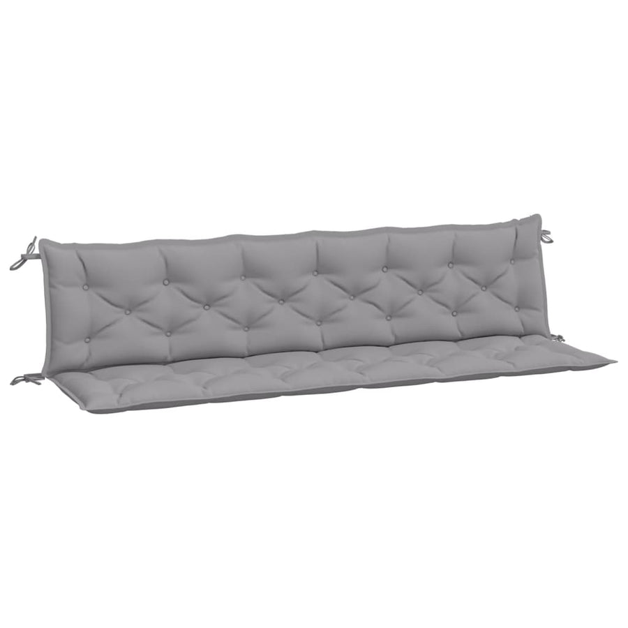 Tuinbankkussens 2 St 200X50X7 Cm Oxford Stof Grijs