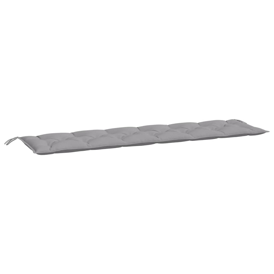 Tuinbankkussens 2 St 200X50X7 Cm Oxford Stof Grijs