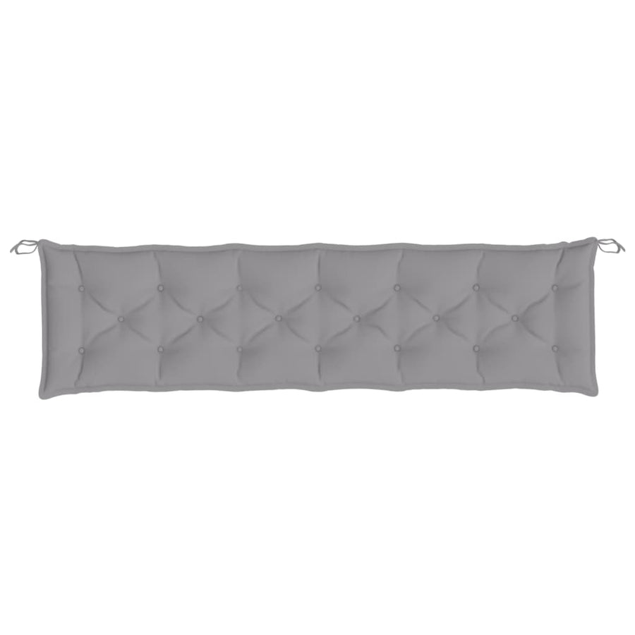 Tuinbankkussens 2 St 200X50X7 Cm Oxford Stof Grijs