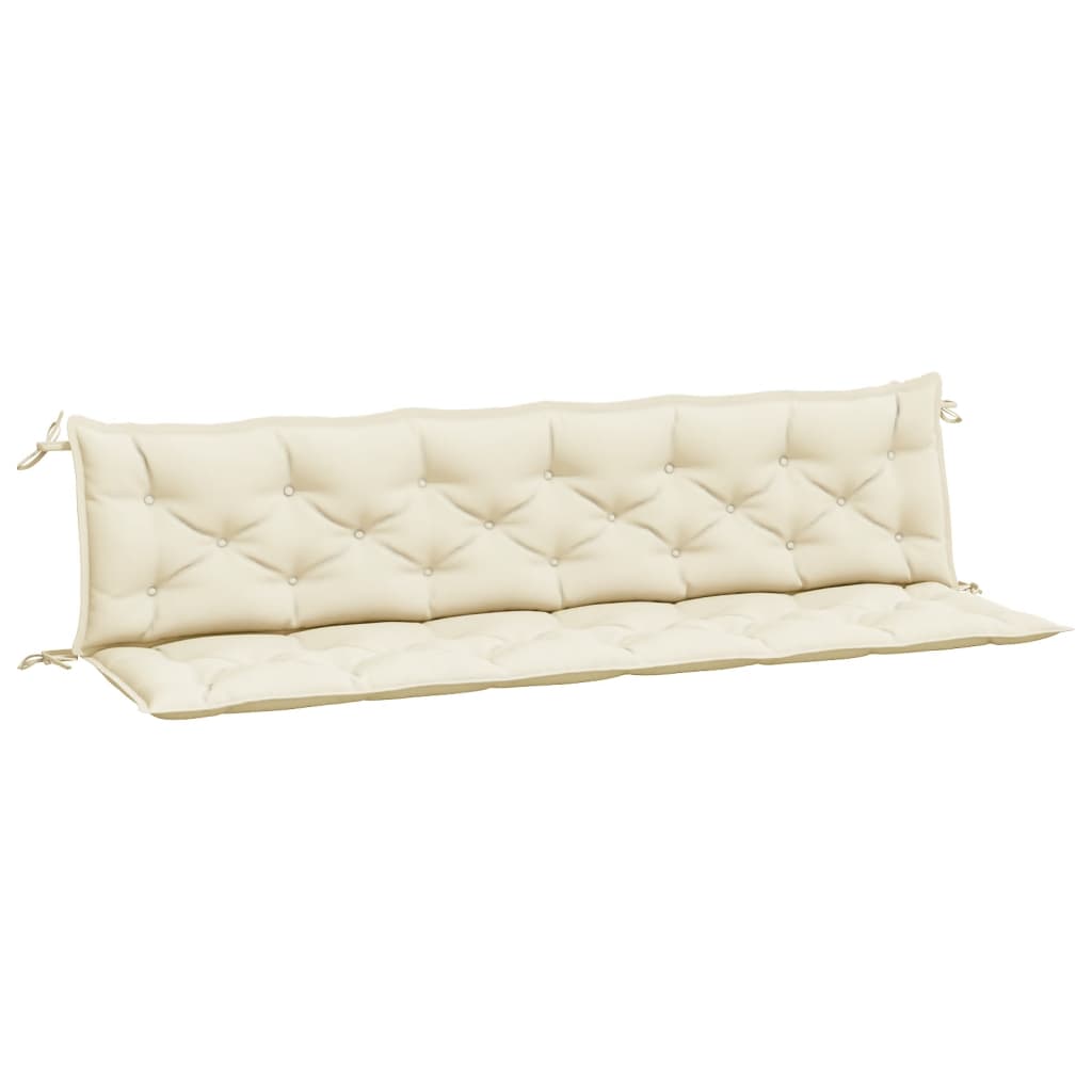 Tuinbankkussens 2 St 200X50X7 Cm Oxford Stof Crèmewit