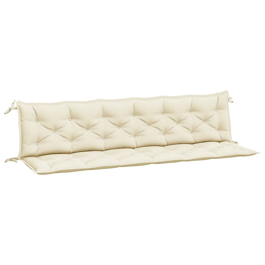 Tuinbankkussens 2 St 200X50X7 Cm Oxford Stof Crèmewit