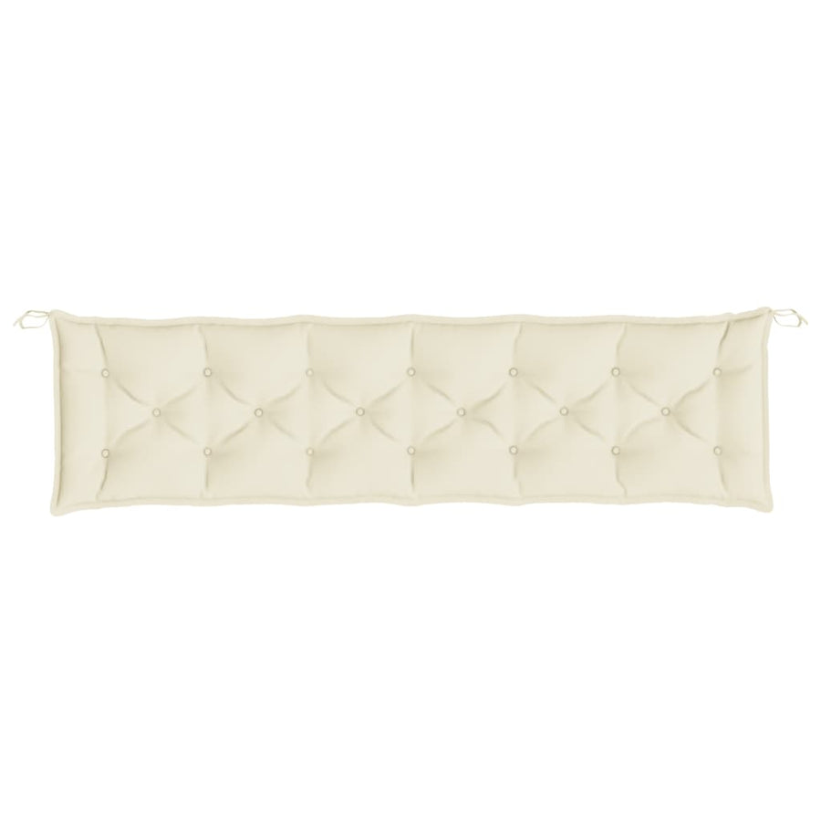 Tuinbankkussens 2 St 200X50X7 Cm Oxford Stof Crèmewit