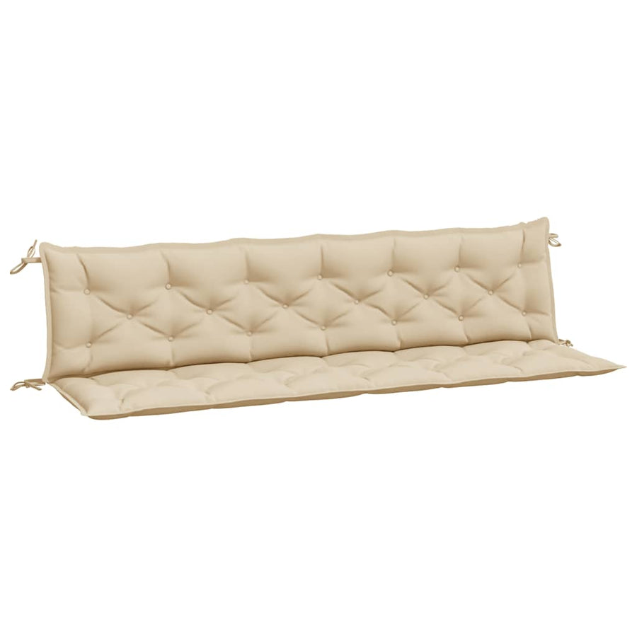Tuinbankkussens 2 St 200X50X7 Cm Oxford Stof Beige