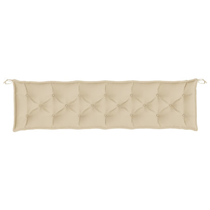 Tuinbankkussens 2 St 200X50X7 Cm Oxford Stof Beige