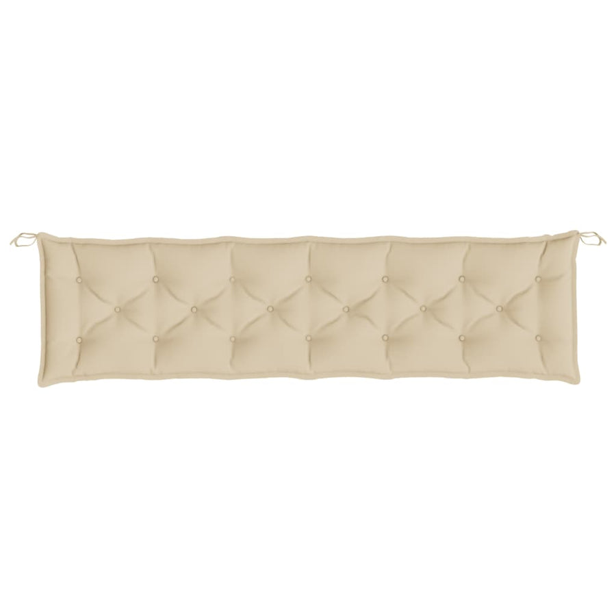 Tuinbankkussens 2 St 200X50X7 Cm Oxford Stof Beige
