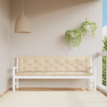 Tuinbankkussens 2 St 200X50X7 Cm Oxford Stof Beige