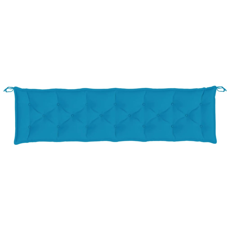 Tuinbankkussens 2 St 200X50X7 Cm Oxford Stof Lichtblauw