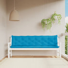 Tuinbankkussens 2 st 200x50x7 cm lichtblauw