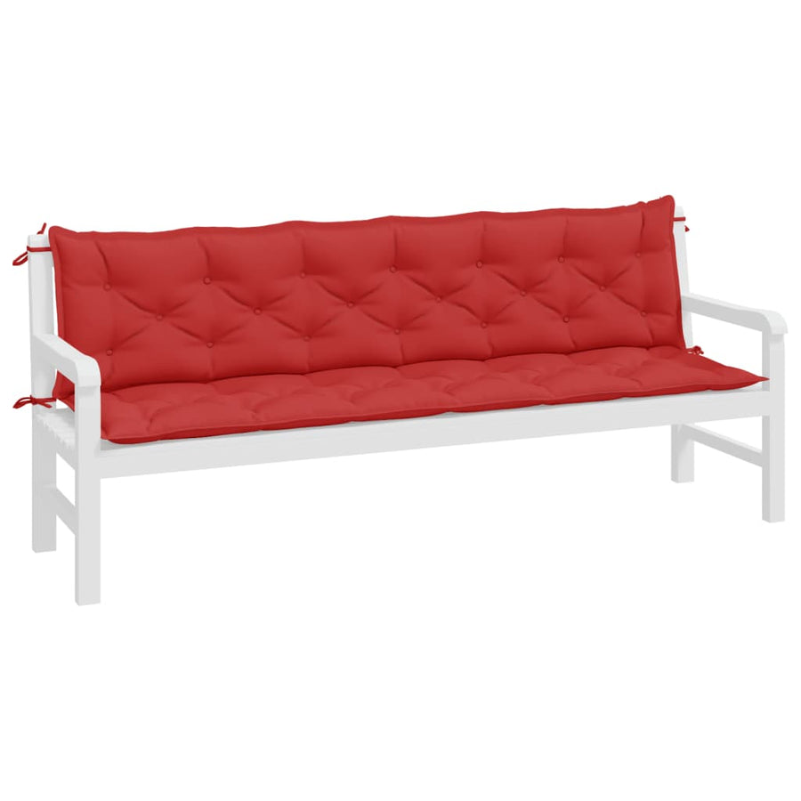 Tuinbankkussens 2 St 200X50X7 Cm Oxford Stof Rood