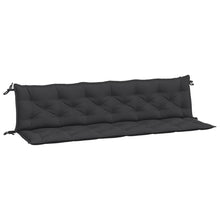 Tuinbankkussens 2 St 200X50X7 Cm Oxford Stof Zwart
