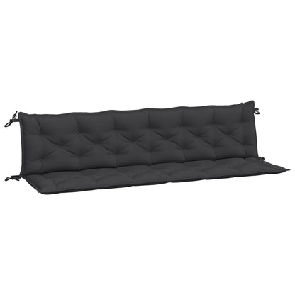 Tuinbankkussens 2 St 200X50X7 Cm Oxford Stof Zwart