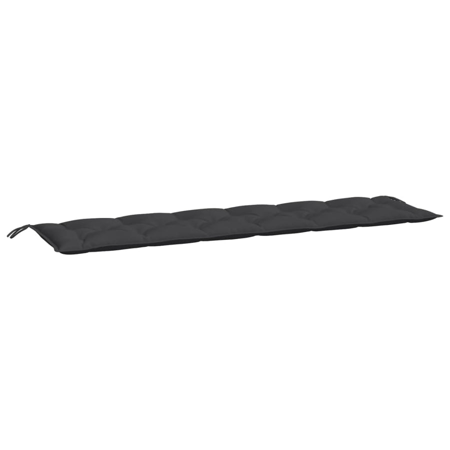 Tuinbankkussens 2 St 200X50X7 Cm Oxford Stof Zwart