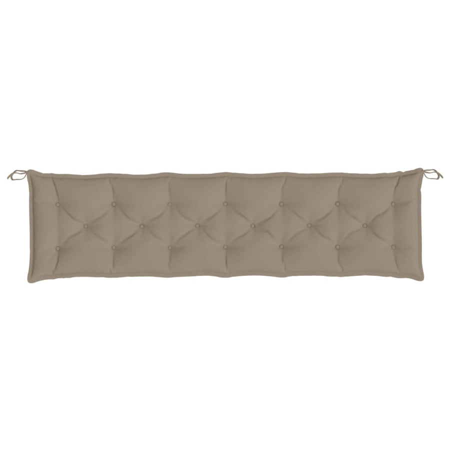 Tuinbankkussens 2 St 200X50X7 Cm Oxford Stof Taupe
