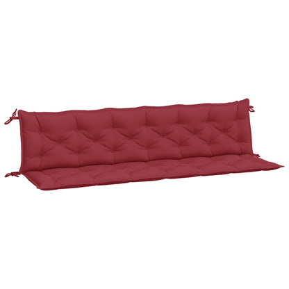 Tuinbankkussens 2 St 200X50X7 Cm Oxford Stof Wijnrood