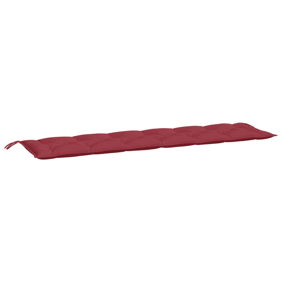 Tuinbankkussens 2 St 200X50X7 Cm Oxford Stof Wijnrood