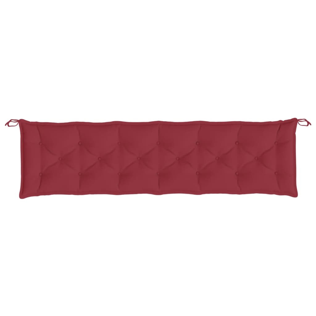 Tuinbankkussens 2 St 200X50X7 Cm Oxford Stof Wijnrood