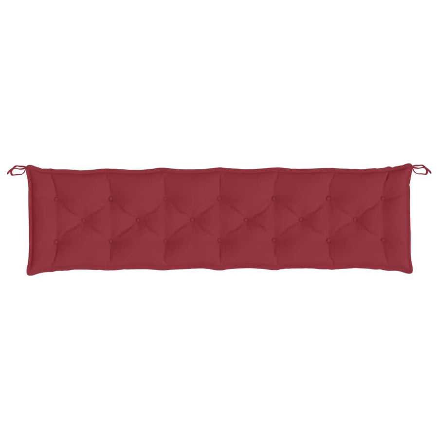 Tuinbankkussens 2 St 200X50X7 Cm Oxford Stof Wijnrood