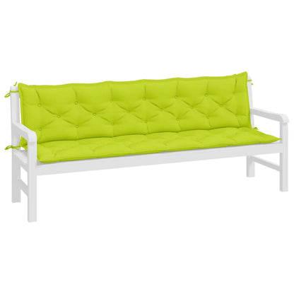 Tuinbankkussens 2 St 200X50X7 Cm Oxford Stof Heldergroen