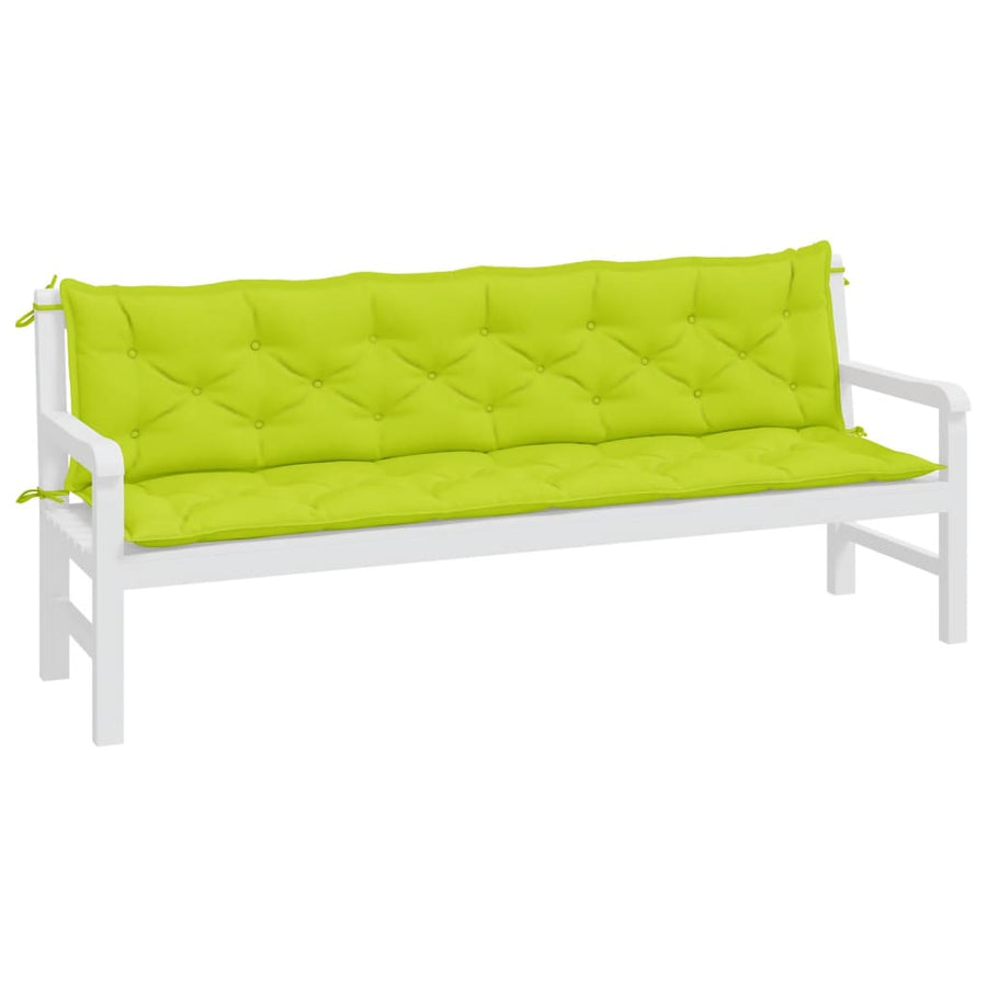 Tuinbankkussens 2 St 200X50X7 Cm Oxford Stof Heldergroen