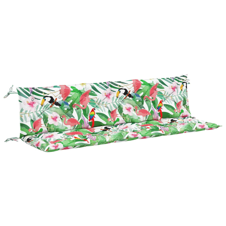 Tuinbankkussens 00X50X7 Cm Stof Meerkleurig 200 cm Groen en roze