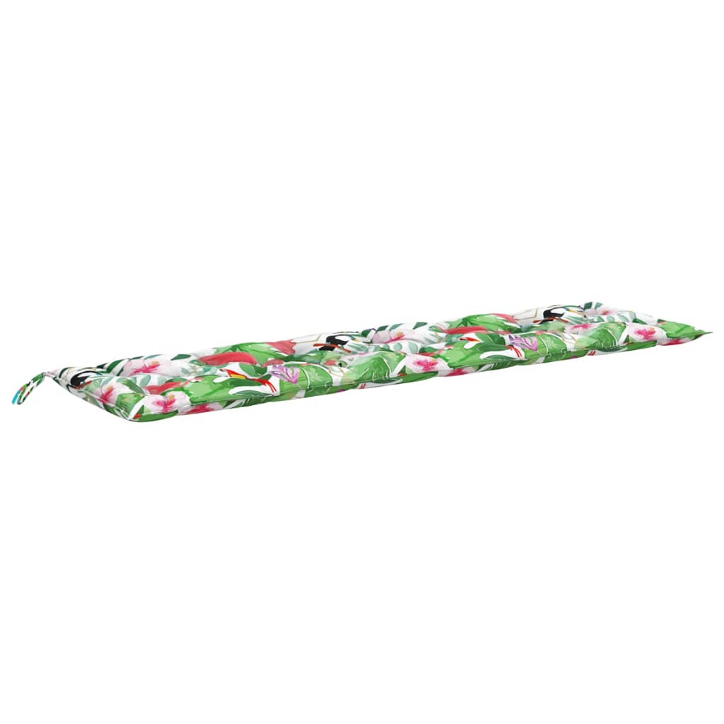 Tuinbankkussens 00X50X7 Cm Stof Meerkleurig 200 cm Groen en roze