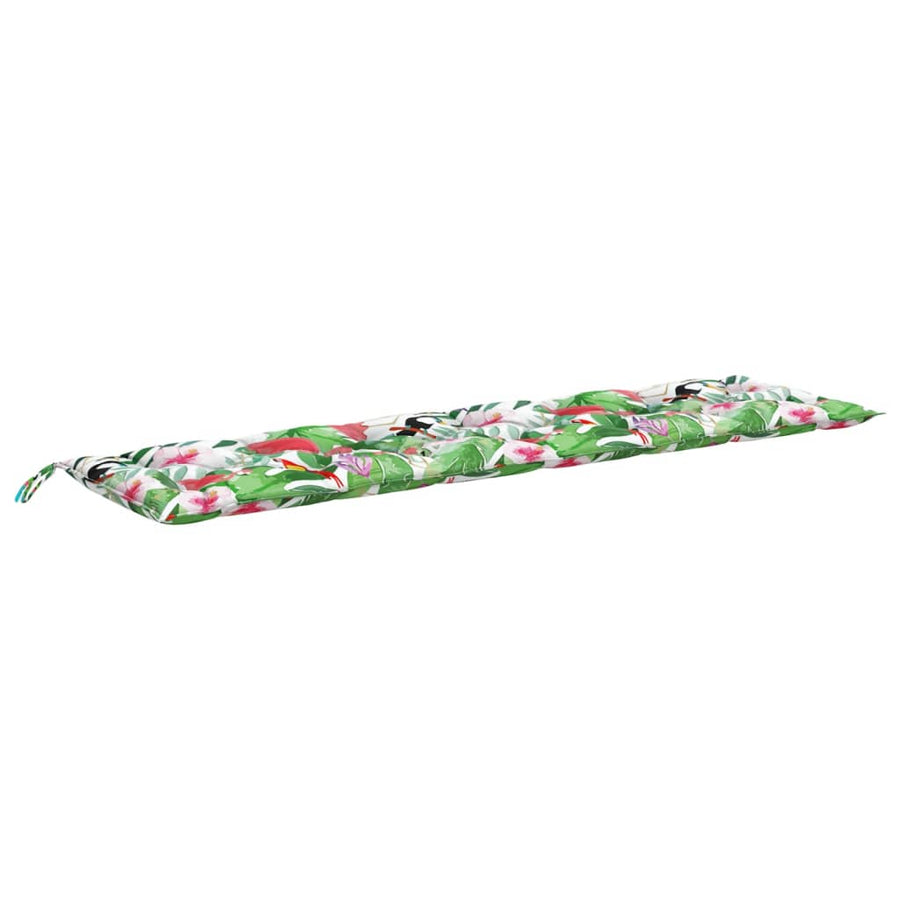 Tuinbankkussens 00X50X7 Cm Stof Meerkleurig 200 cm Groen en roze