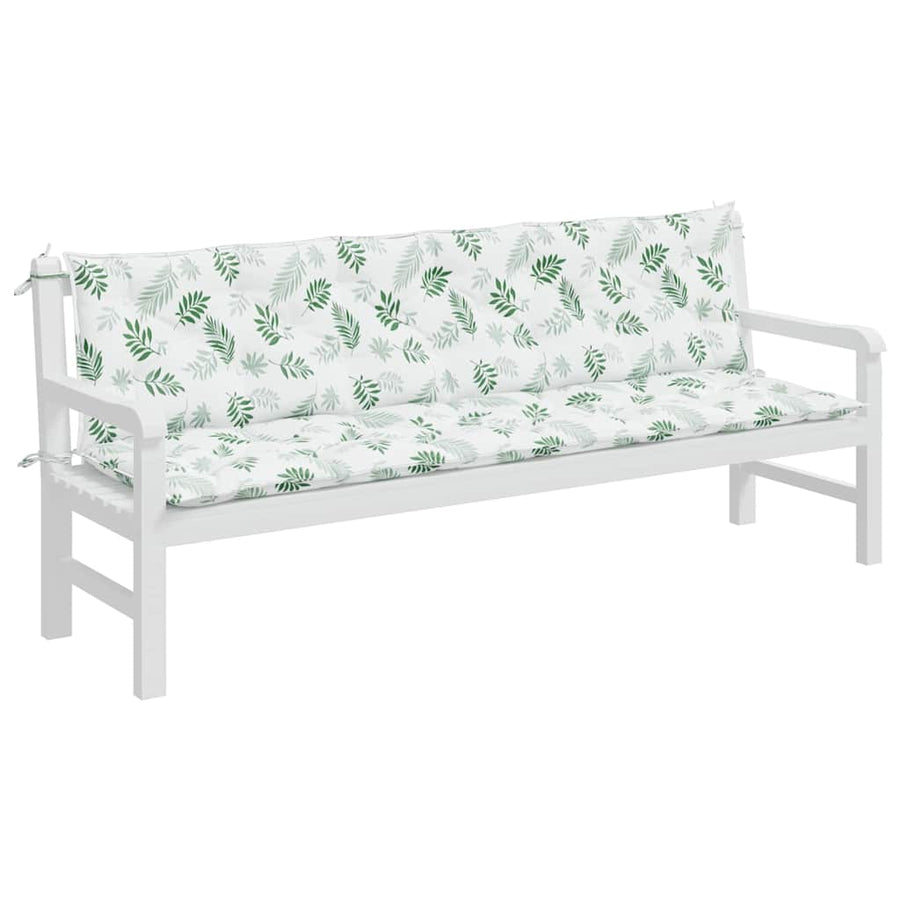 Tuinbankkussens Bladpatroon 200X50X7 Cm Stof 200 cm