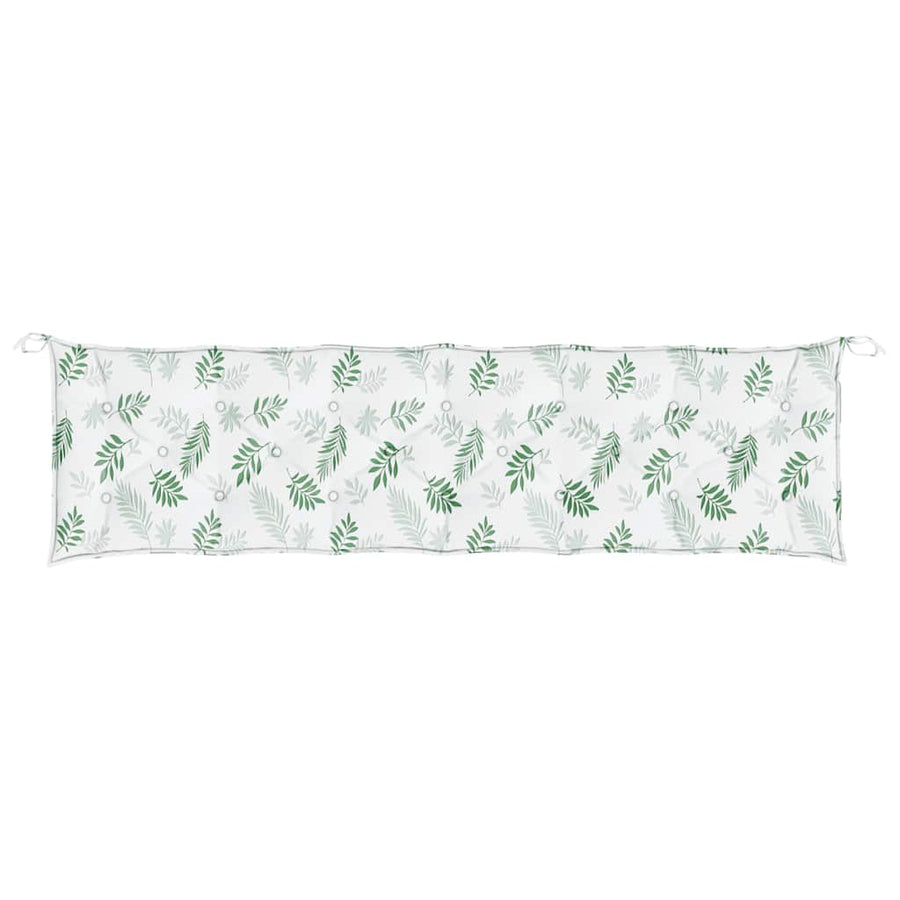 Tuinbankkussens Bladpatroon 200X50X7 Cm Stof 200 cm