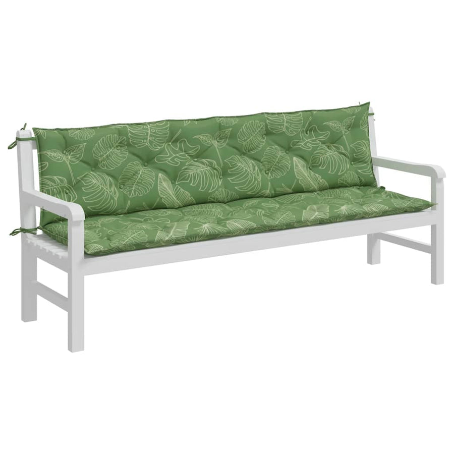 Tuinbankkussens 00X50X7 Cm Stof 200 cm Bladpatroon