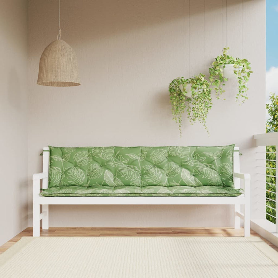 Tuinbankkussens 00X50X7 Cm Stof 200 cm Bladpatroon