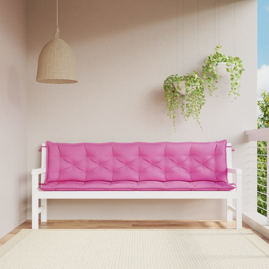Tuinbankkussens 00X50X7 Cm Stof 200 cm Roze