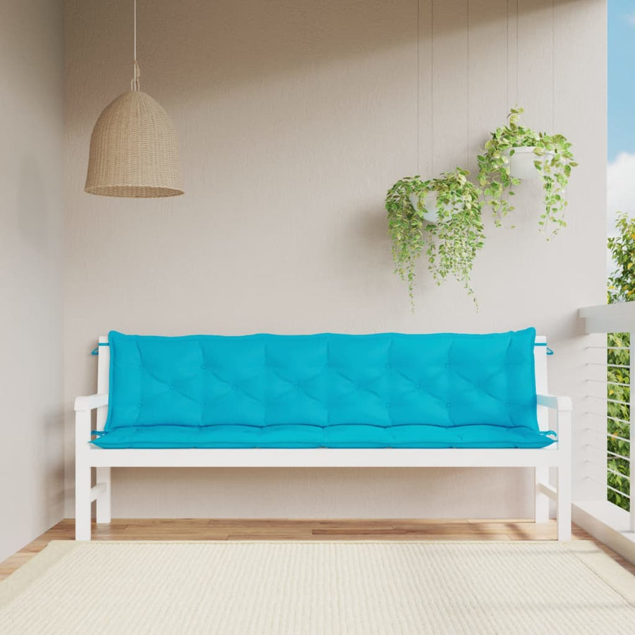Tuinbankkussens 00X50X7 Cm Stof 200 cm Turquoise