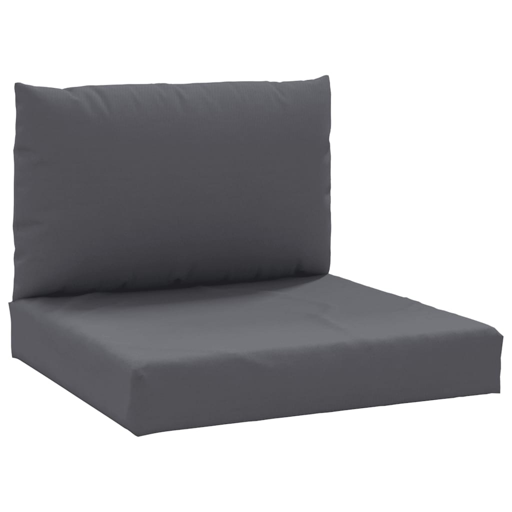 Palletkussens 2 st stof antraciet
