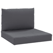 Palletkussens 2 st stof antraciet