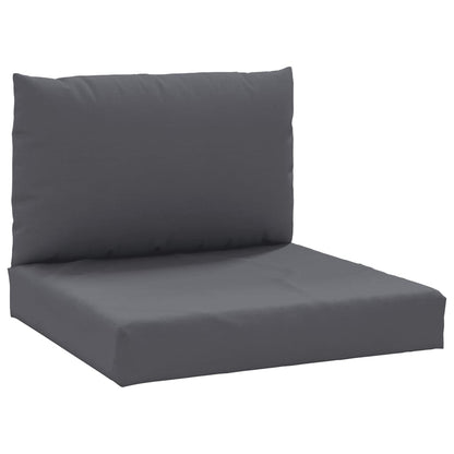 Palletkussens 2 st stof antraciet