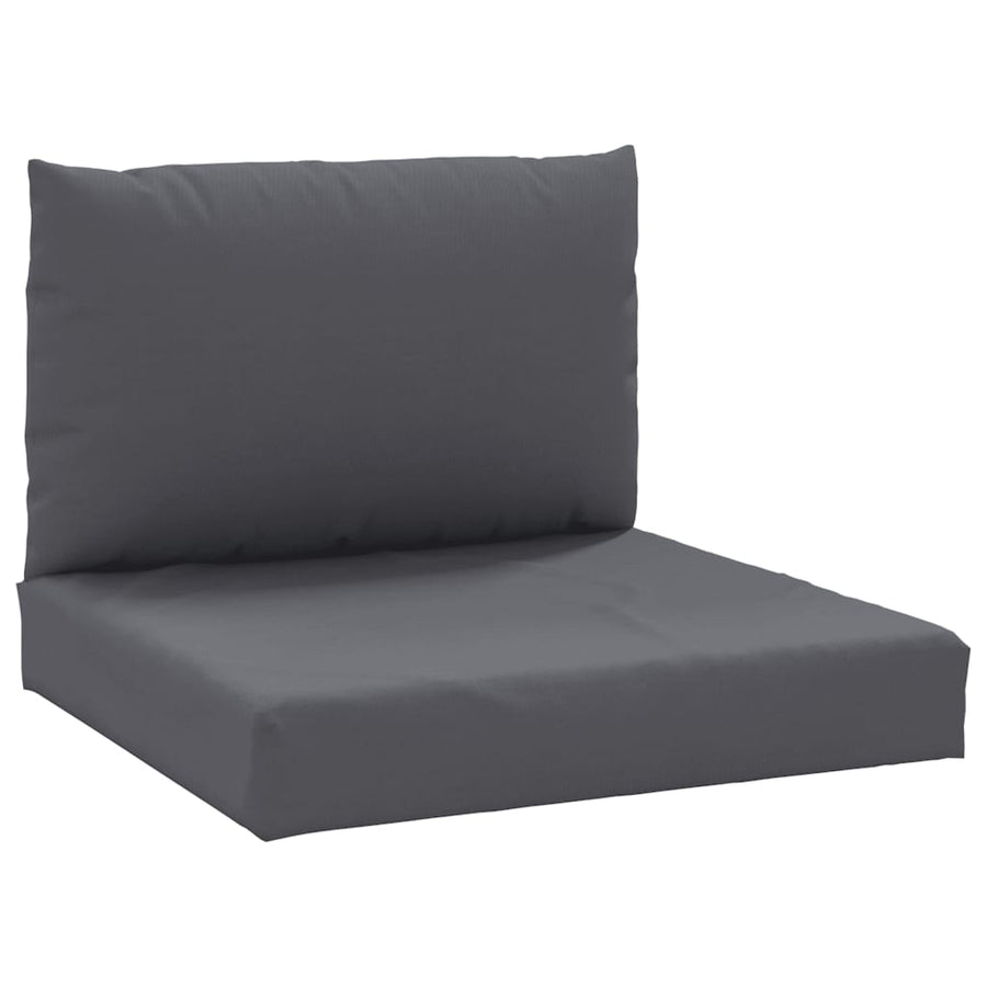 Palletkussens 2 st stof antraciet