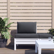 Palletkussens 2 stuks antraciet 60x60x8 cm zitkussen 60x38x13 cm rugkussen